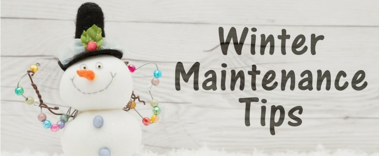 snowman with winter plumbing maintenance tips 