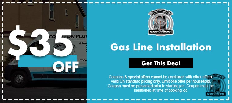 discount on gas line installation in Mesa, AZ