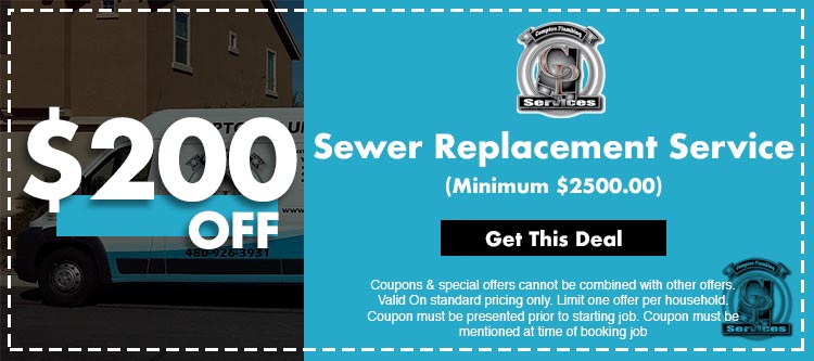 discount on sewer replacement service in Mesa, AZ